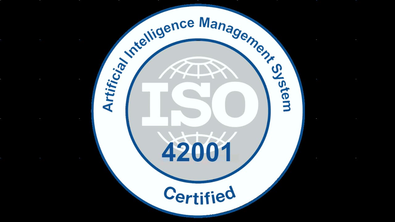 ISO 42001 Artificial Intelligence Management System Certified badge