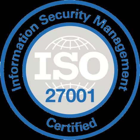 ISO 27001 Certified badge