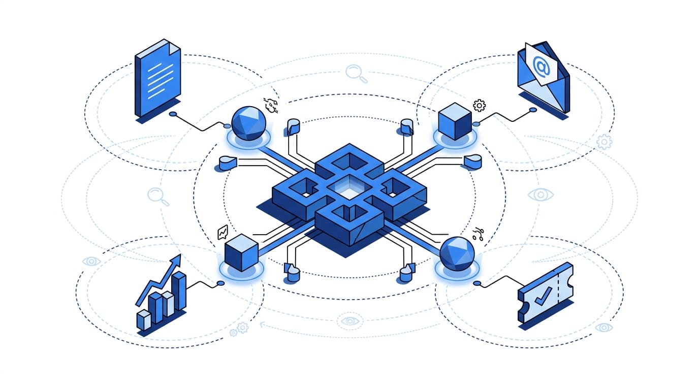 A mid-market organizational intelligence SaaS company illustration